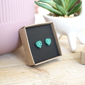 Tropical Leaf Earrings