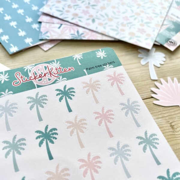 Palm Tree sticker sheet