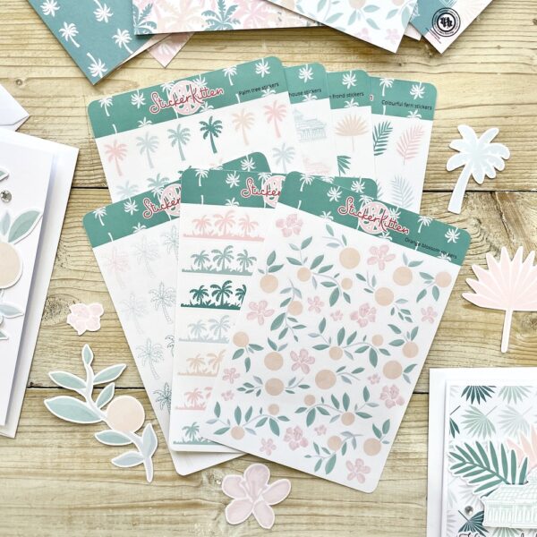 Palm House sticker bundle - tropical journal stickers