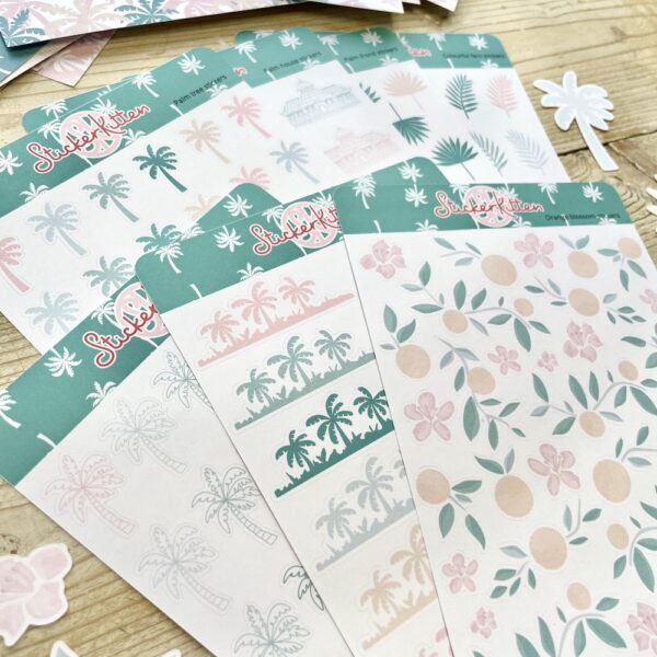 Palm House sticker bundle - tropical journal stickers