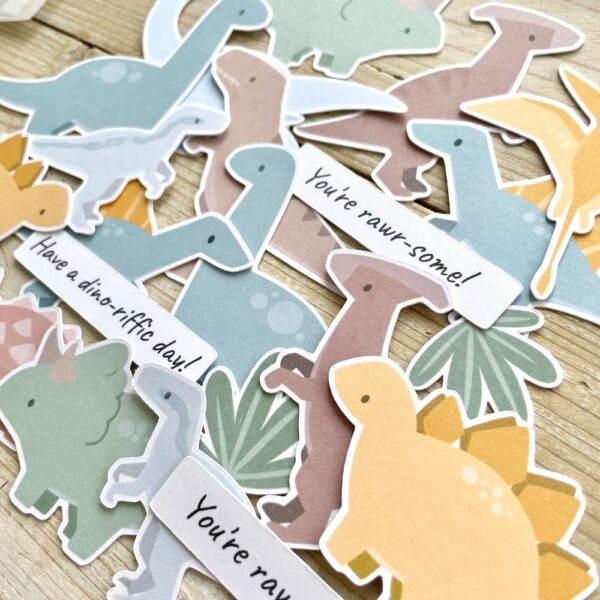 Dinosaurs ephemera - card making and scrapbooking toppers by StickerKitten UK