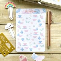 pretty teacup stickers