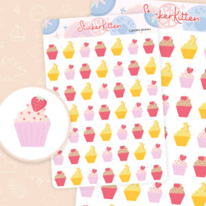 Cupcake Stickers