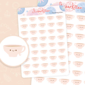 Cute Teacup Stickers