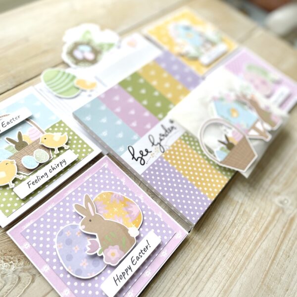 Easter card making kit - papers, toppers, cards