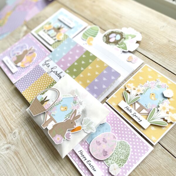 Easter craft kit - papers, toppers, cards