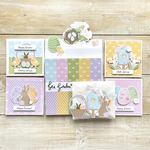 Easter card kit by StickerKitten UK