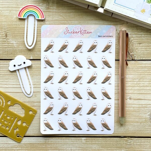 barn owl stickers