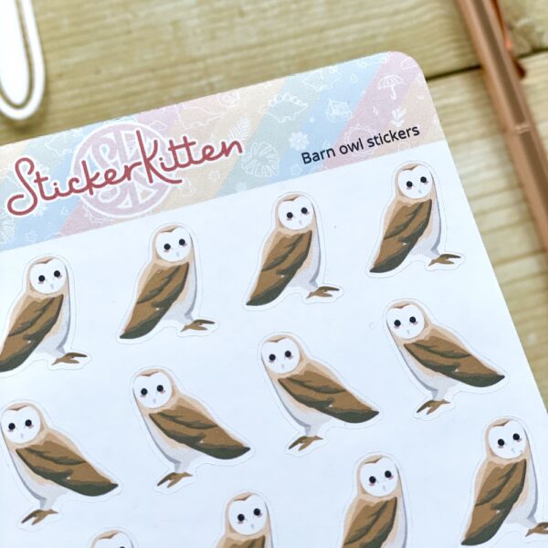barn owl stickers