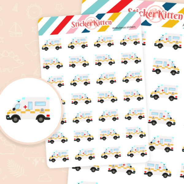 Ambulance stickers