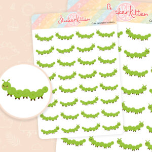 Cute Caterpillar Stickers