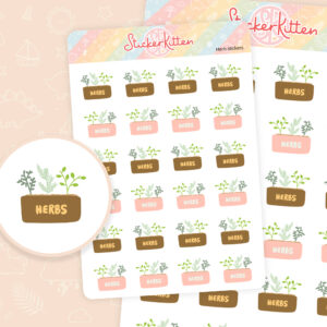 Garden Herb Stickers