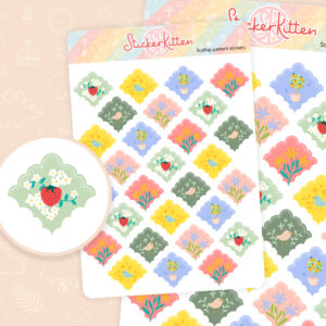 Garden Scallop Pattern Stickers