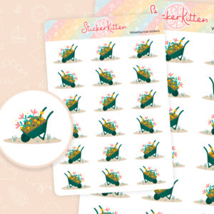 Wheelbarrow Stickers