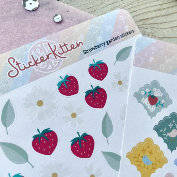 Cute strawberry stickers