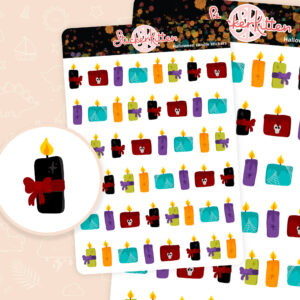 Halloween Candle Stickers
