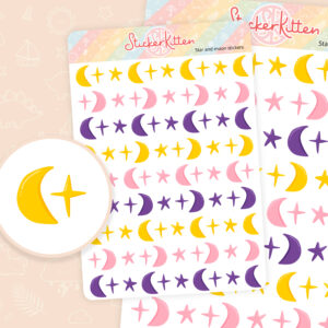 Star and Moon Stickers