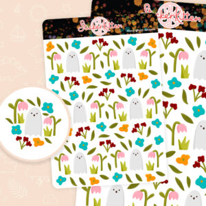 Floral Ghost Stickers