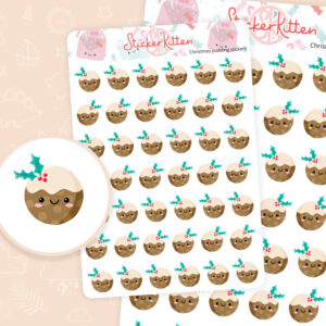 Christmas Pudding Stickers