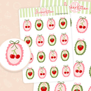 Cherry Frame Stickers