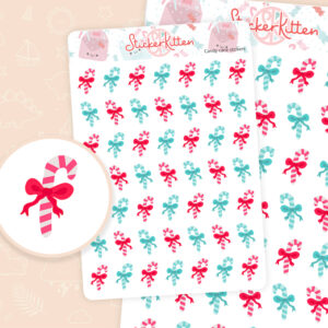 Candy Cane Stickers