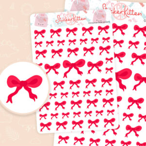 Christmas Bow Stickers
